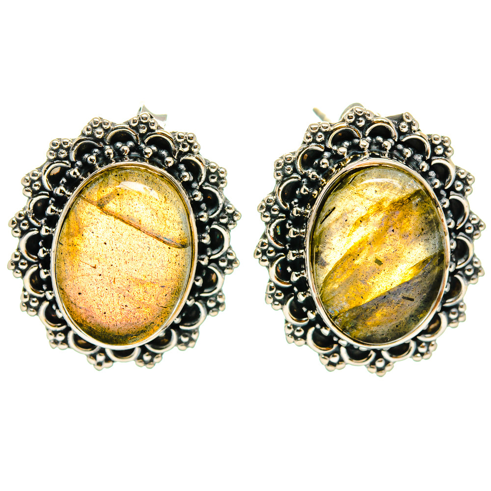 Labradorite Earrings handcrafted by Anasilvercos - EARR425807 - Photo 2