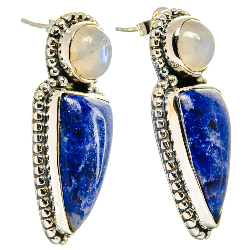 Sodalite Earrings handcrafted by Anasilvercos - EARR425809 - Photo 2