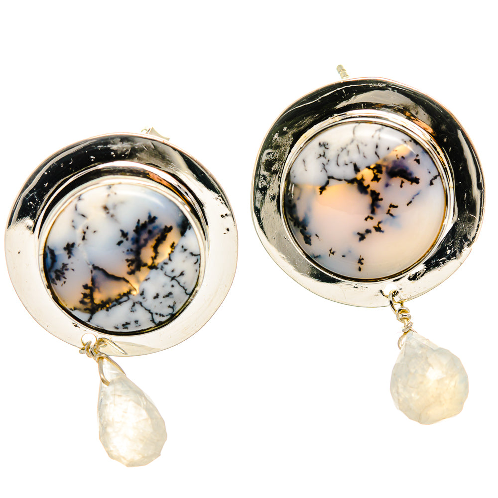 Dendritic Opal Earrings handcrafted by Anasilvercos - EARR425811 - Photo 2