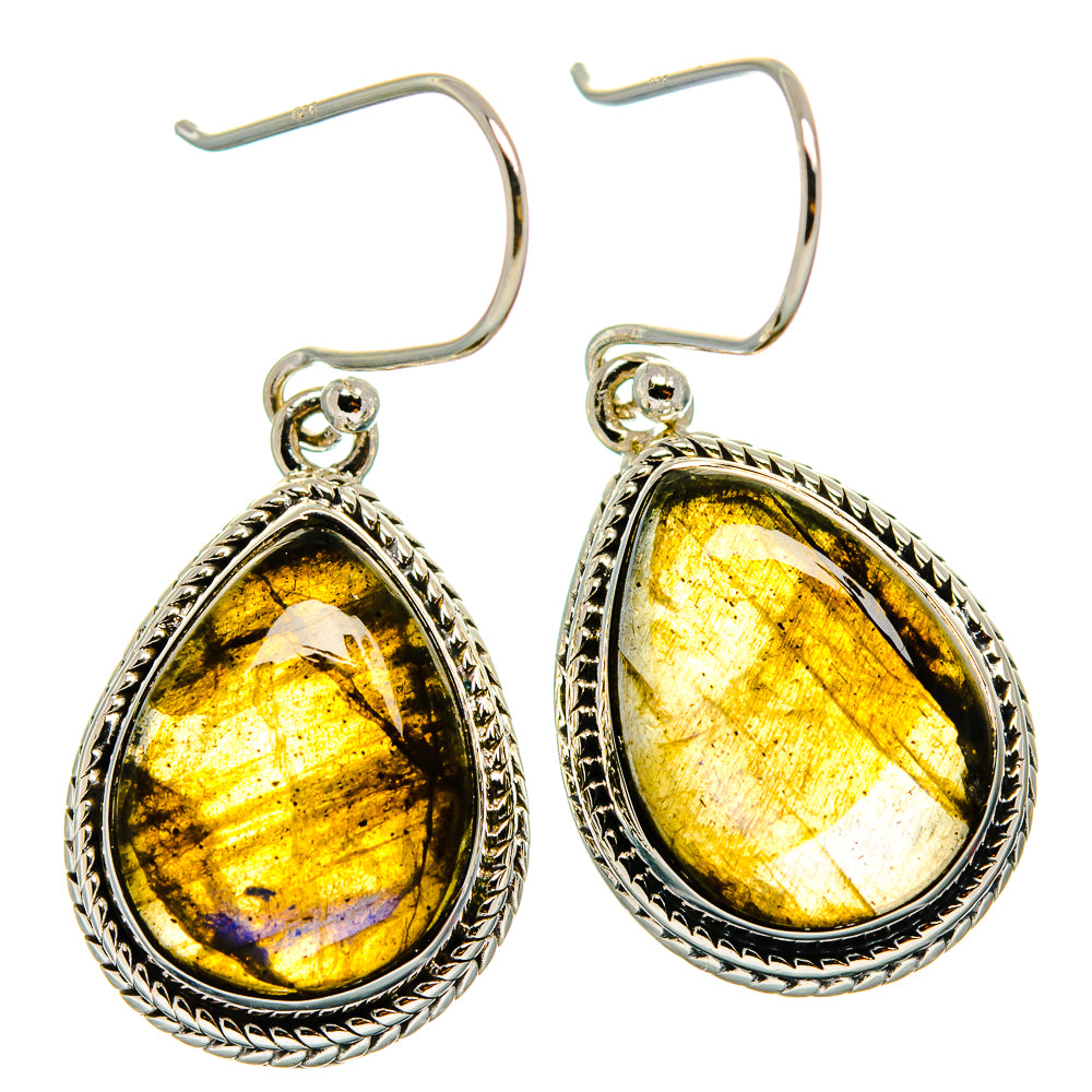 Labradorite Earrings handcrafted by Anasilvercos - EARR425815 - Photo 2