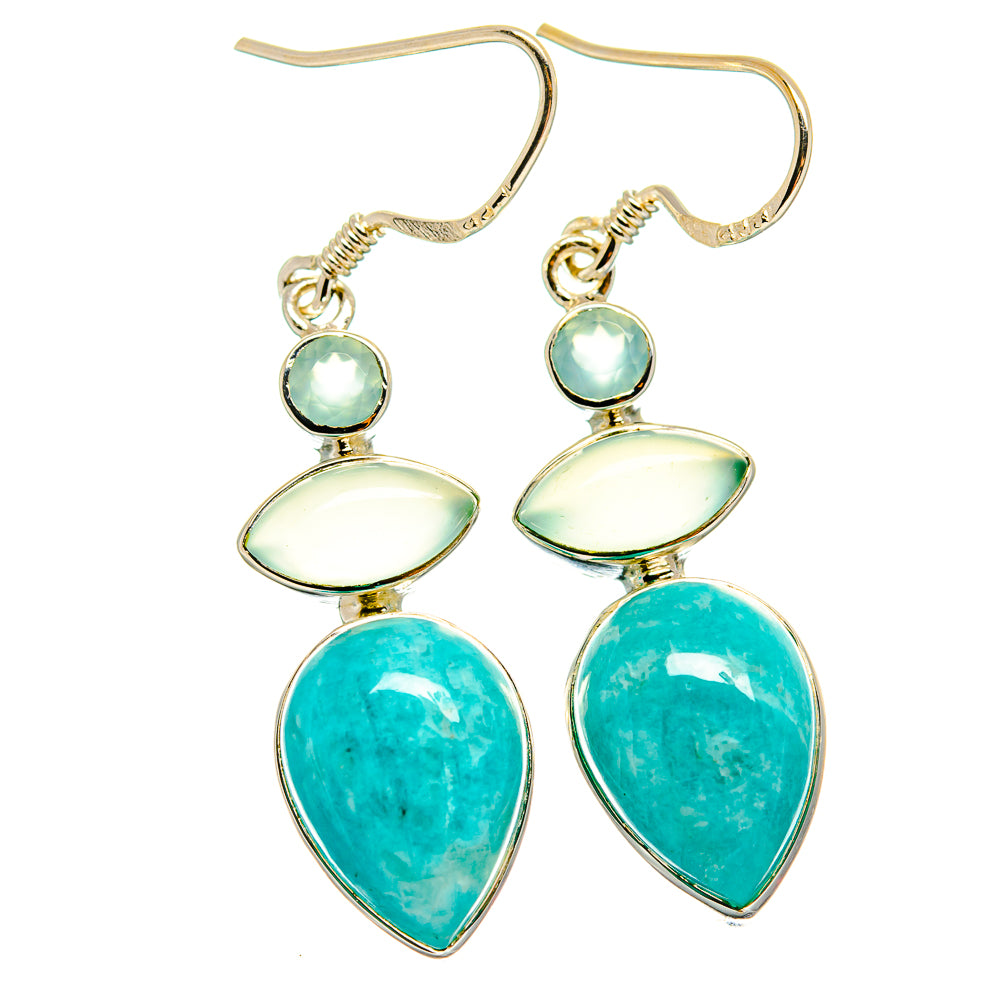 Amazonite Earrings handcrafted by Anasilvercos - EARR425819 - Photo 2