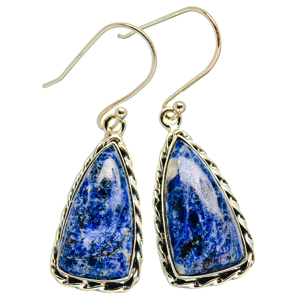 Sodalite Earrings handcrafted by Anasilvercos - EARR425821 - Photo 2