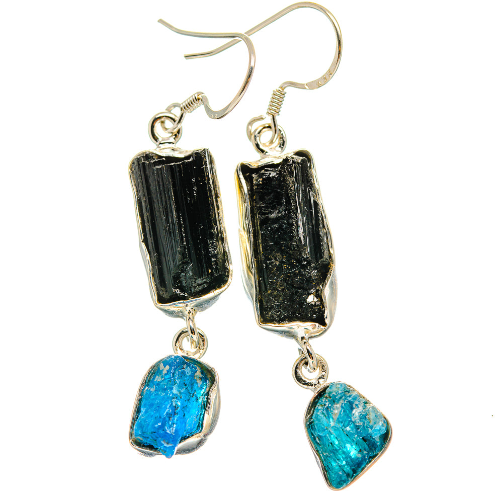 Black Tourmaline Earrings handcrafted by Anasilvercos - EARR425832 - Photo 2