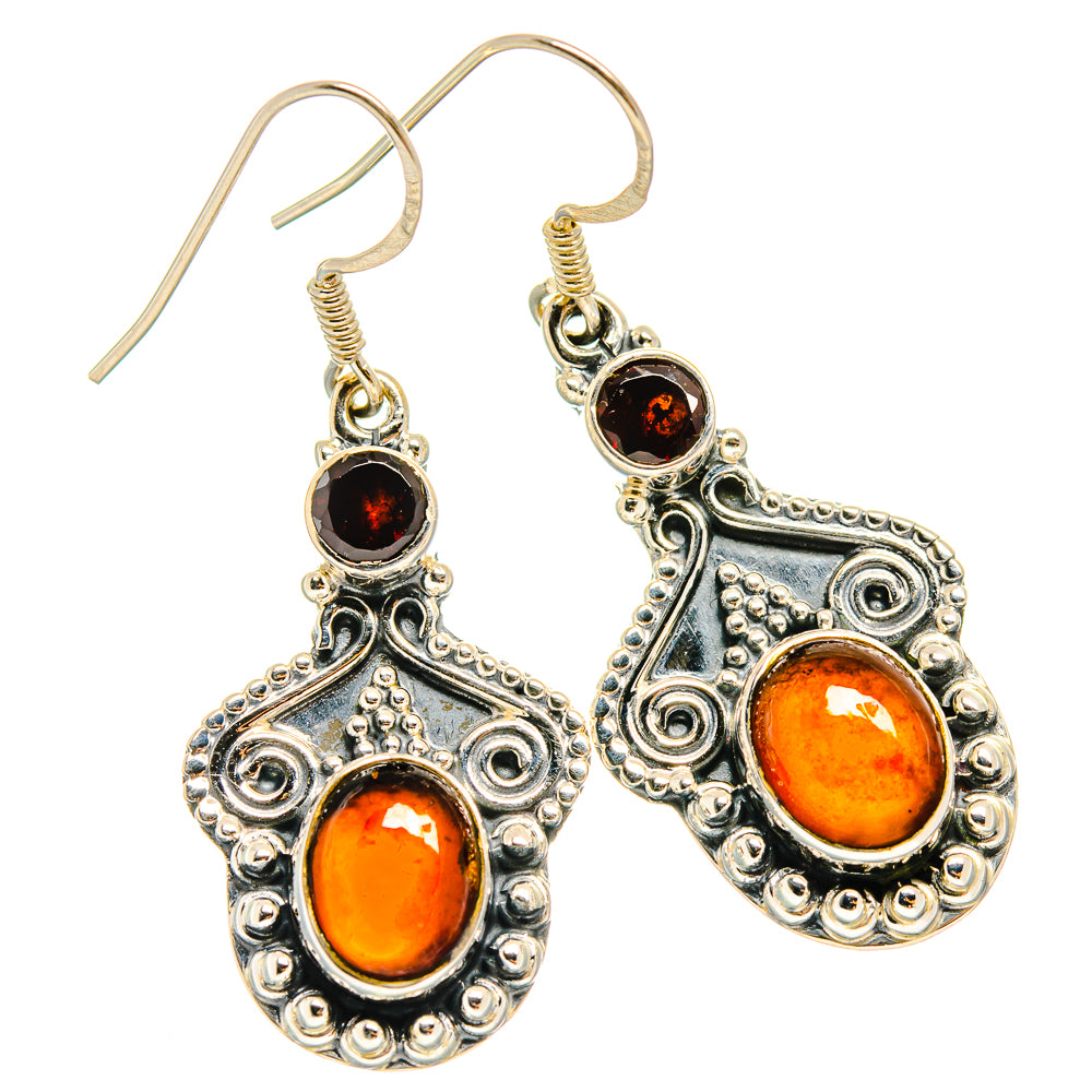 Carnelian Earrings handcrafted by Anasilvercos - EARR425850 - Photo 2