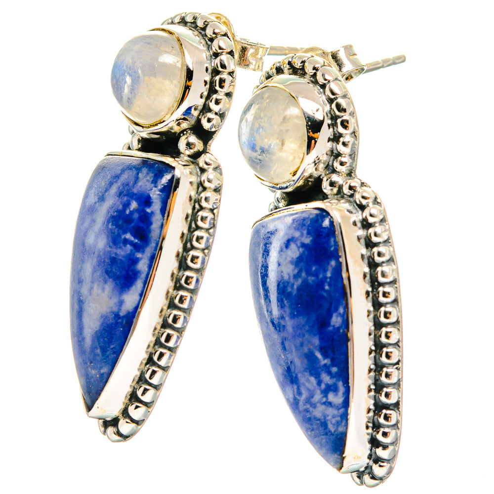 Sodalite Earrings handcrafted by Anasilvercos - EARR425855 - Photo 2