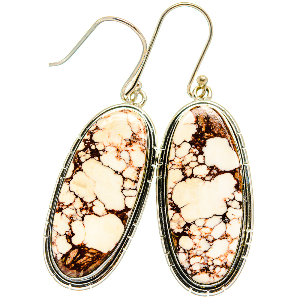 Wild Horse Jasper Earrings handcrafted by Anasilvercos - EARR425856 - Photo 2