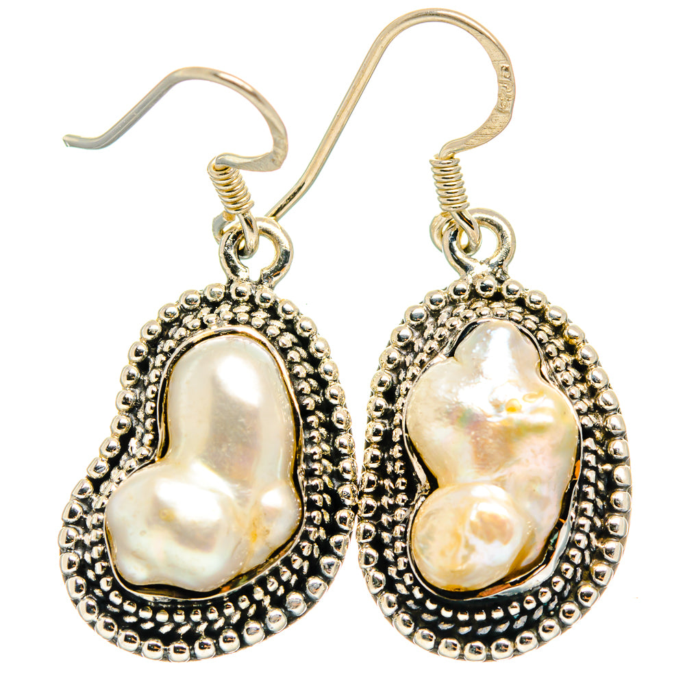 Mother Of Pearl Earrings handcrafted by Anasilvercos - EARR425865 - Photo 2