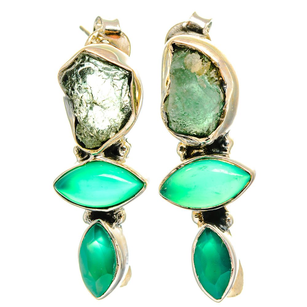 Aquamarine Earrings handcrafted by Anasilvercos - EARR425868 - Photo 2