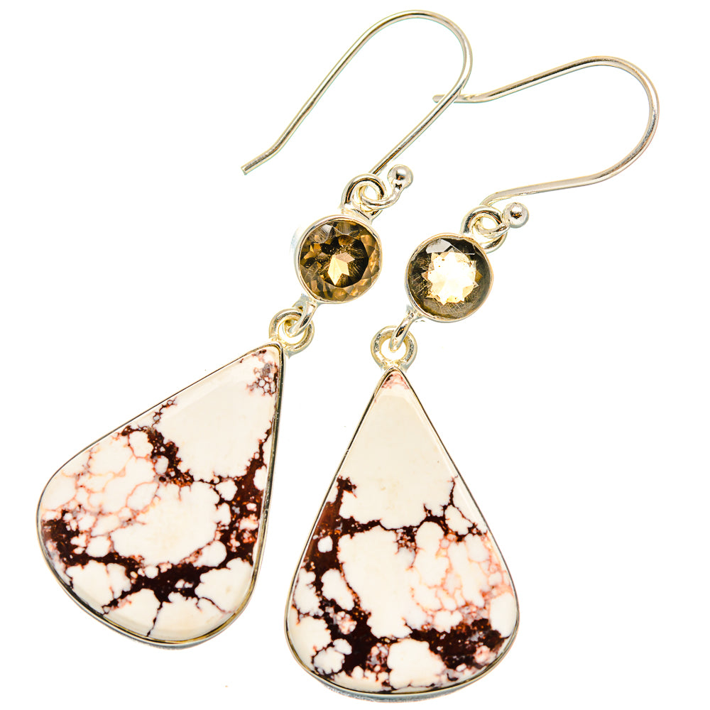 Wild Horse Jasper Earrings handcrafted by Anasilvercos - EARR425869 - Photo 2