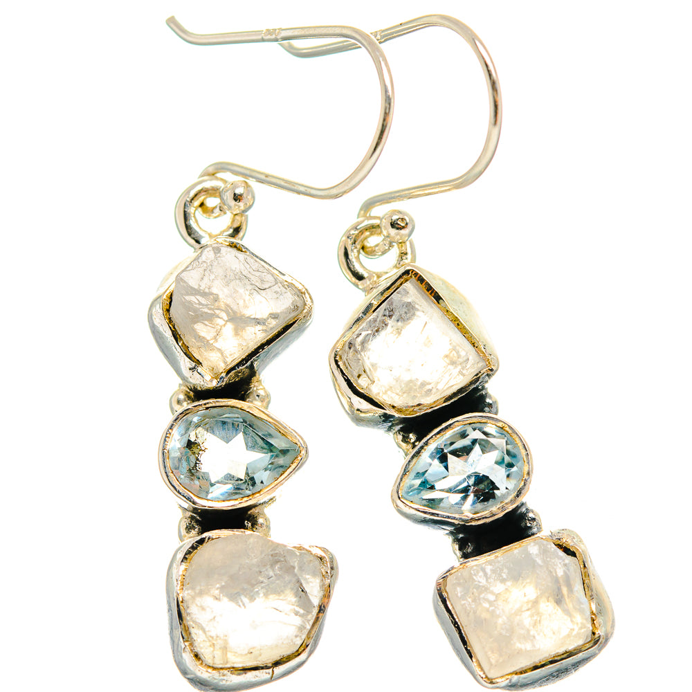 Rainbow Moonstone Earrings handcrafted by Anasilvercos - EARR425874 - Photo 2