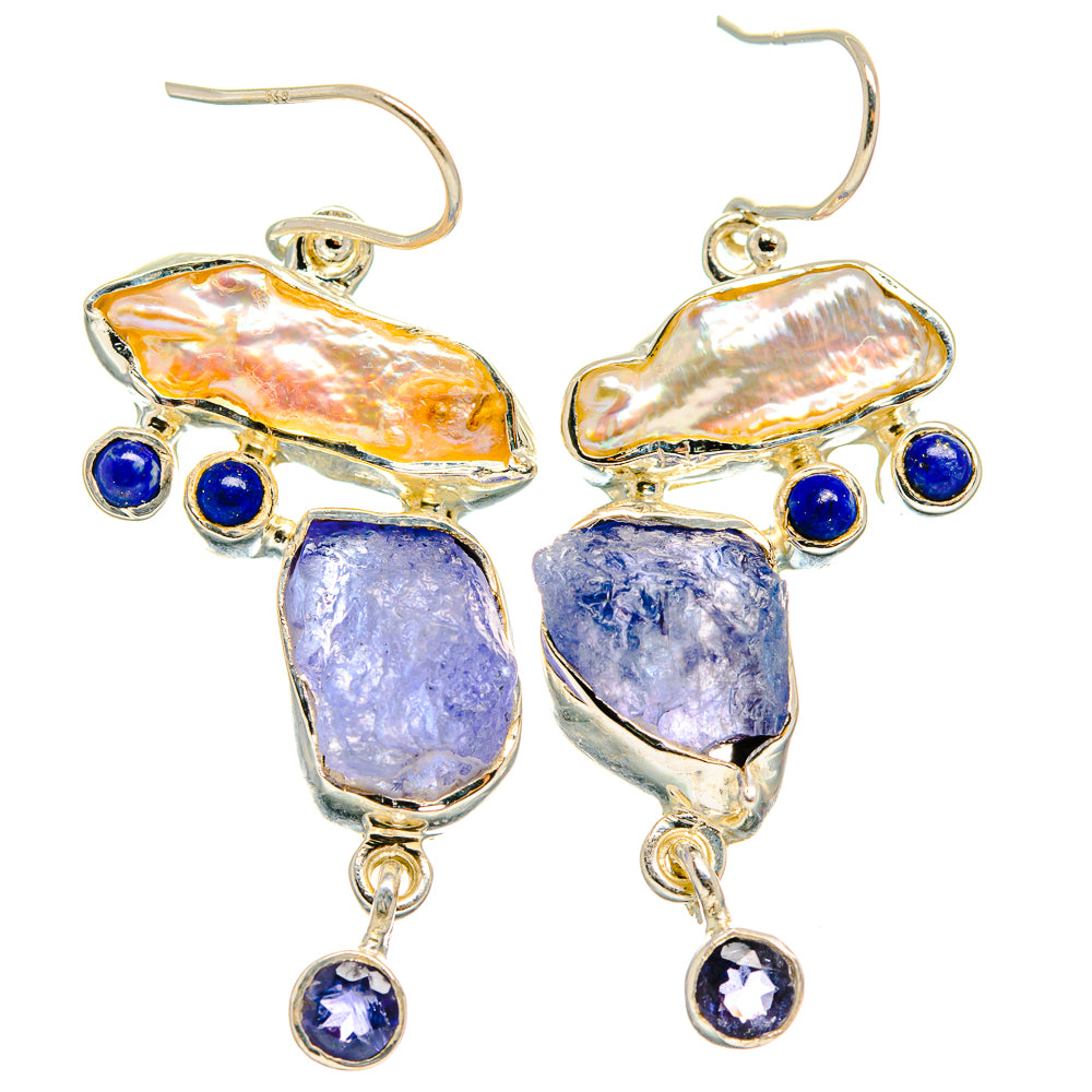 Tanzanite Earrings handcrafted by Anasilvercos - EARR425878 - Photo 2