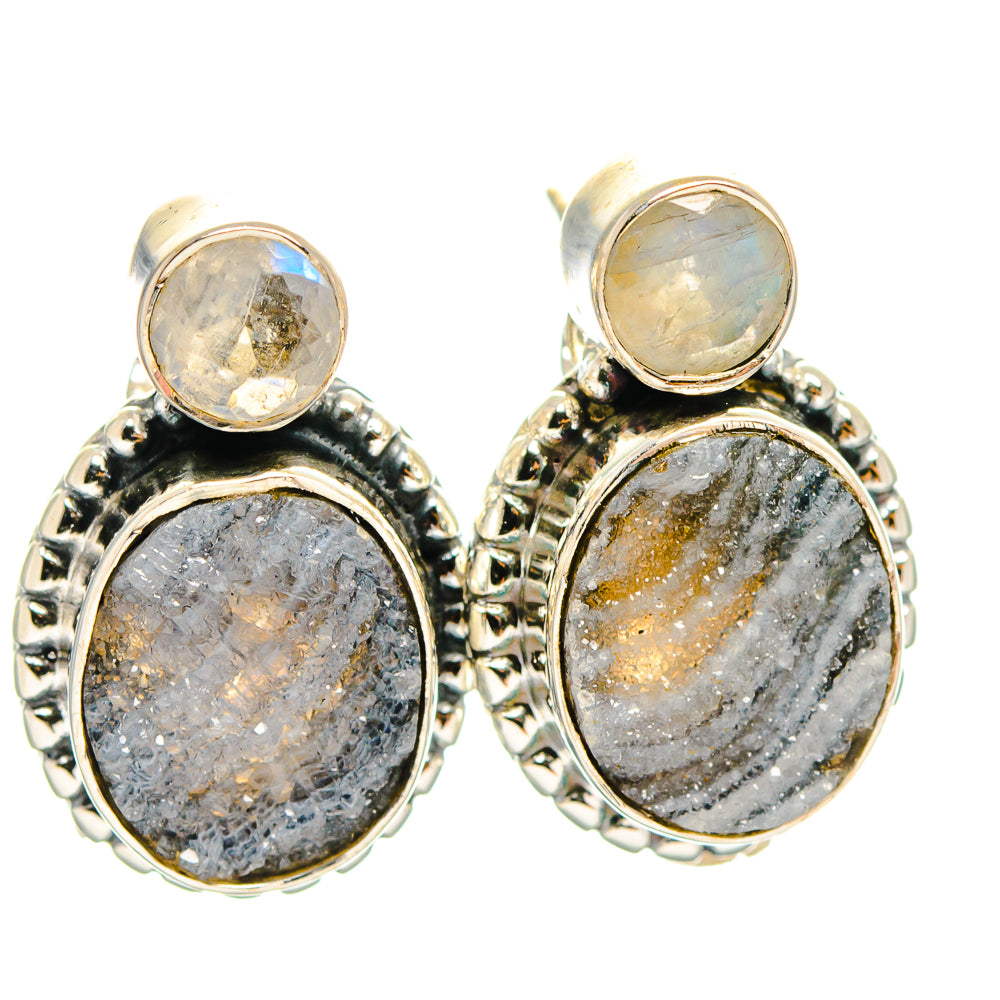 Desert Druzy Earrings handcrafted by Anasilvercos - EARR425884 - Photo 2