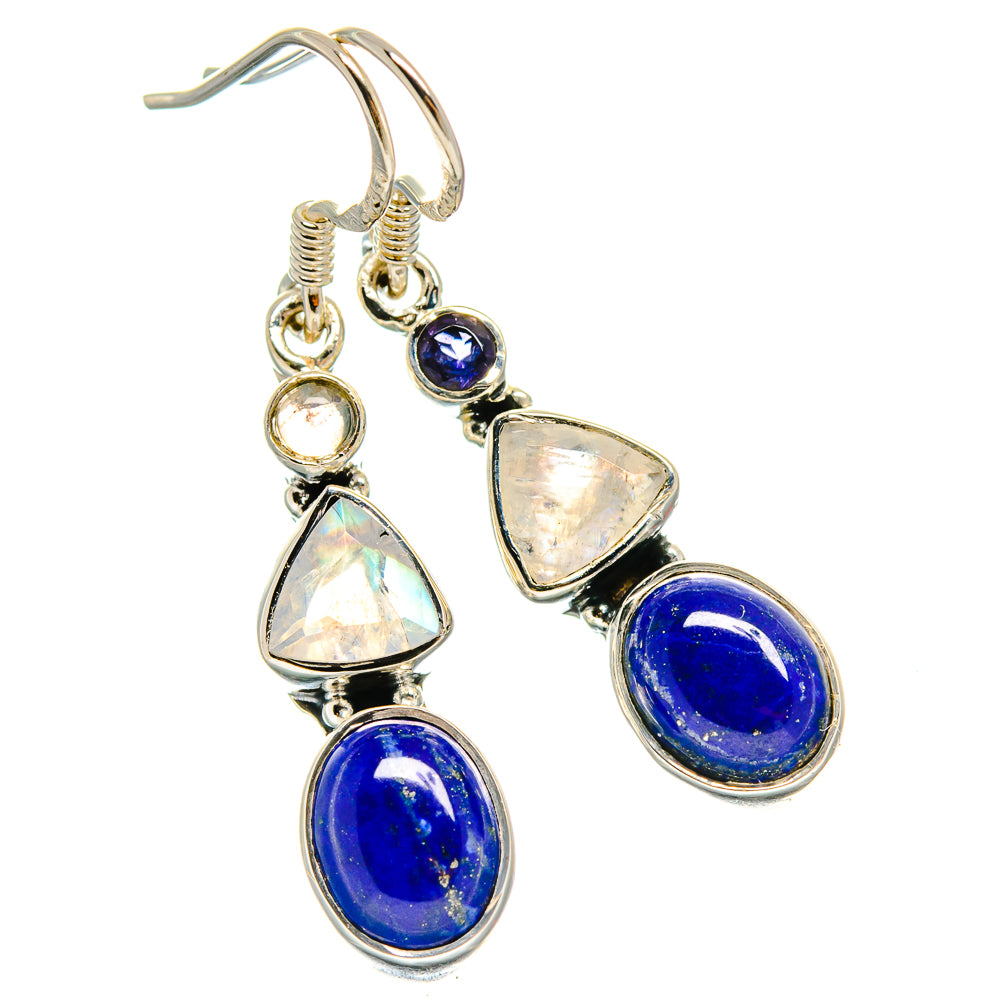 Lapis Lazuli Earrings handcrafted by Anasilvercos - EARR425886 - Photo 2