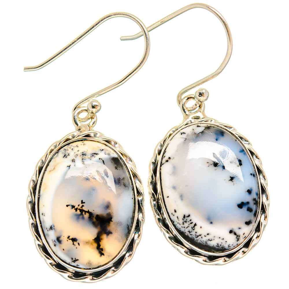 Dendritic Opal Earrings handcrafted by Anasilvercos - EARR425894 - Photo 2