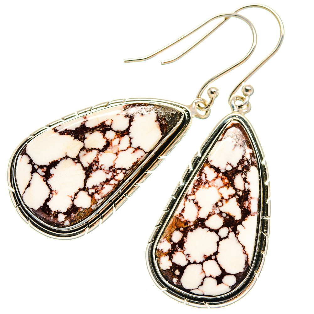 Wild Horse Jasper Earrings handcrafted by Anasilvercos - EARR425896 - Photo 2