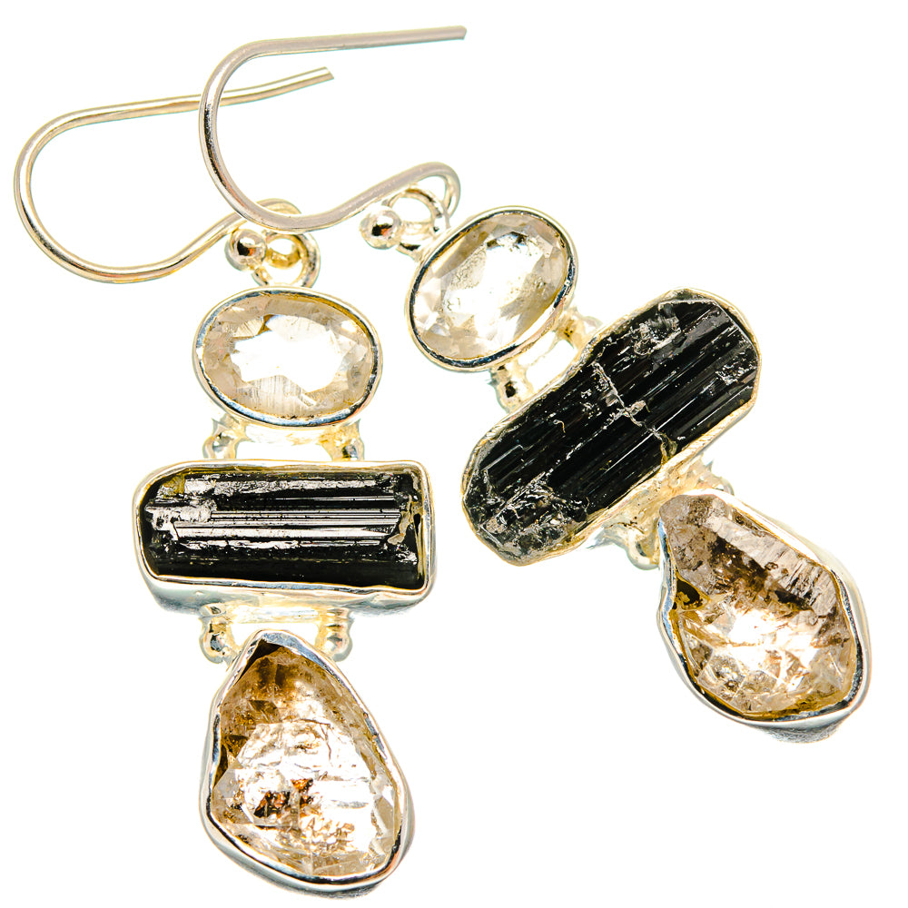Herkimer Diamond Earrings handcrafted by Anasilvercos - EARR425901 - Photo 2
