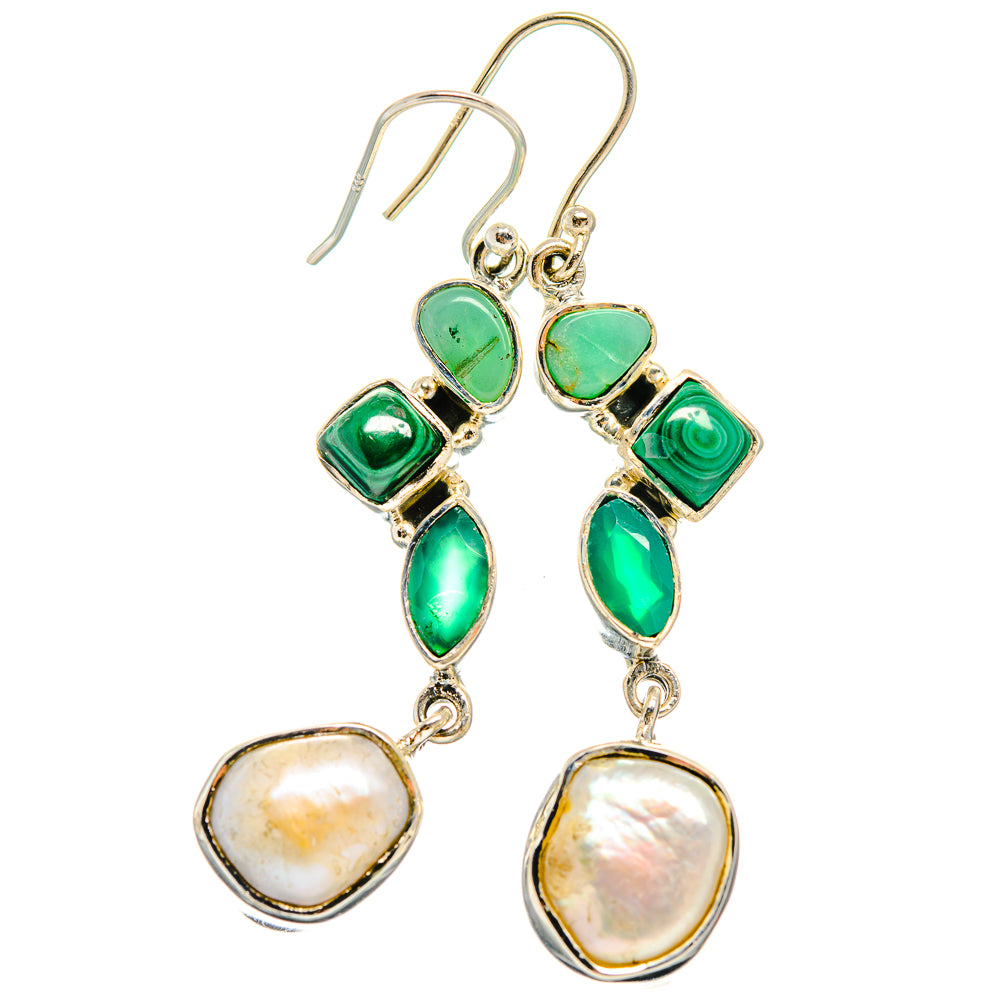 Mother Of Pearl Earrings handcrafted by Anasilvercos - EARR425907 - Photo 2