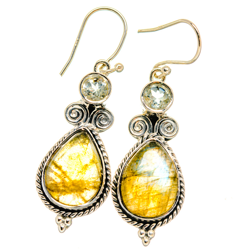 Labradorite Earrings handcrafted by Anasilvercos - EARR425913 - Photo 2