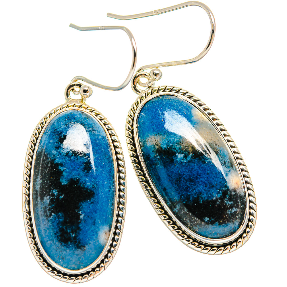 Shattuckite Earrings handcrafted by Anasilvercos - EARR425922 - Photo 2