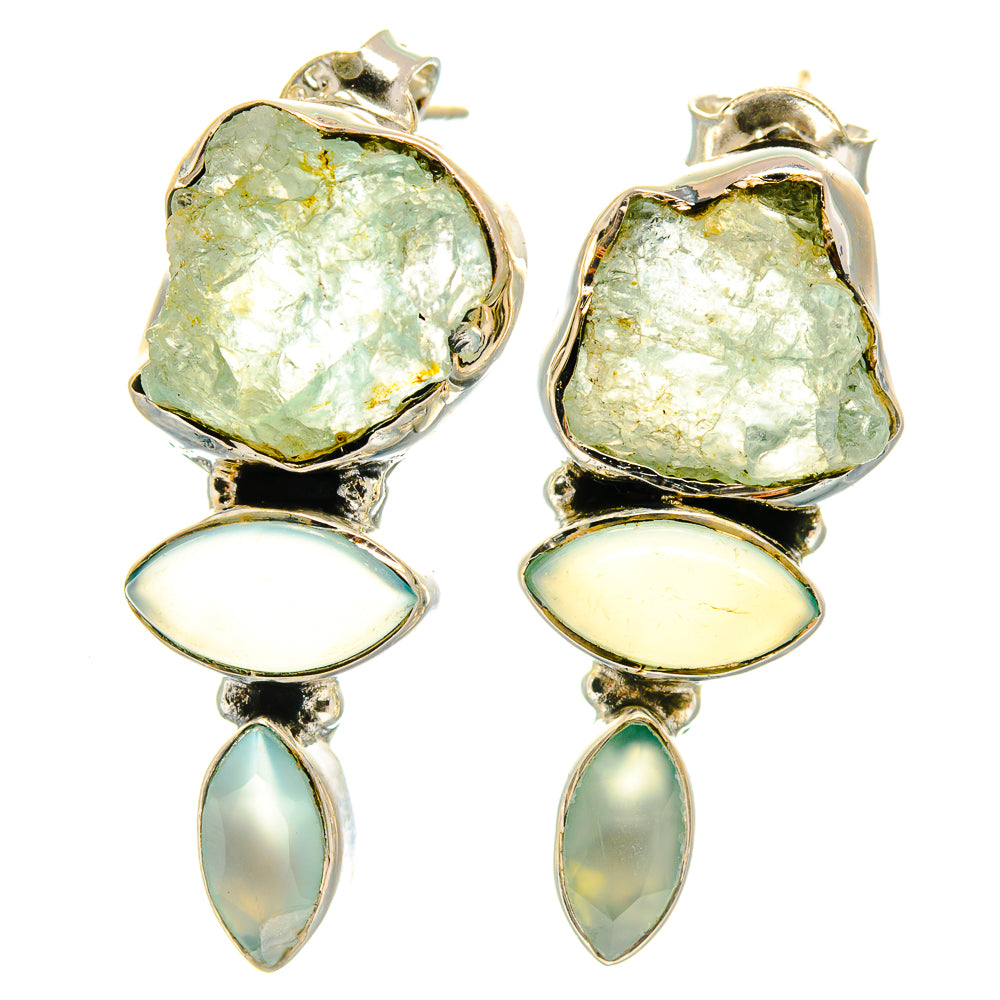 Aquamarine Earrings handcrafted by Anasilvercos - EARR425928 - Photo 2