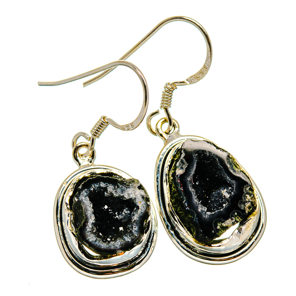 Coconut Geode Druzy Earrings handcrafted by Anasilvercos - EARR425936 - Photo 2