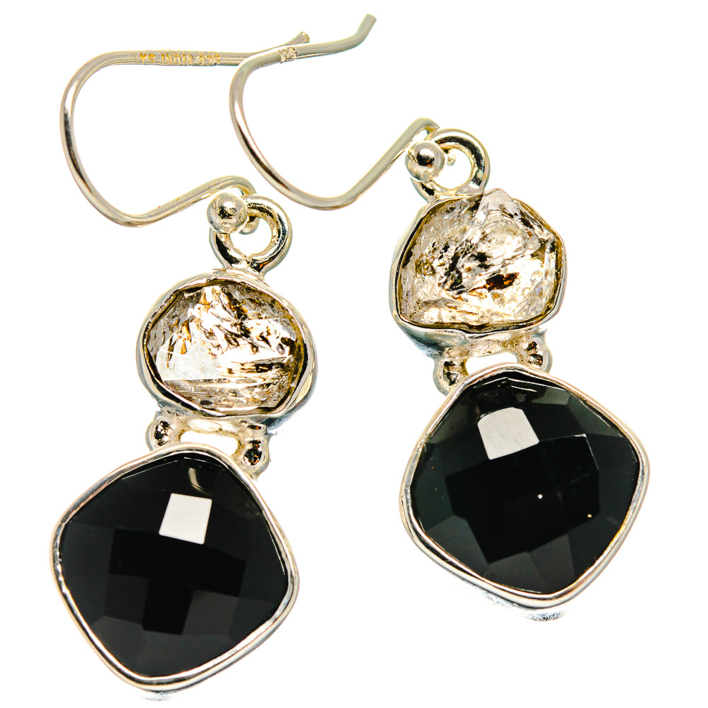 Black Onyx Earrings handcrafted by Anasilvercos - EARR425947 - Photo 2