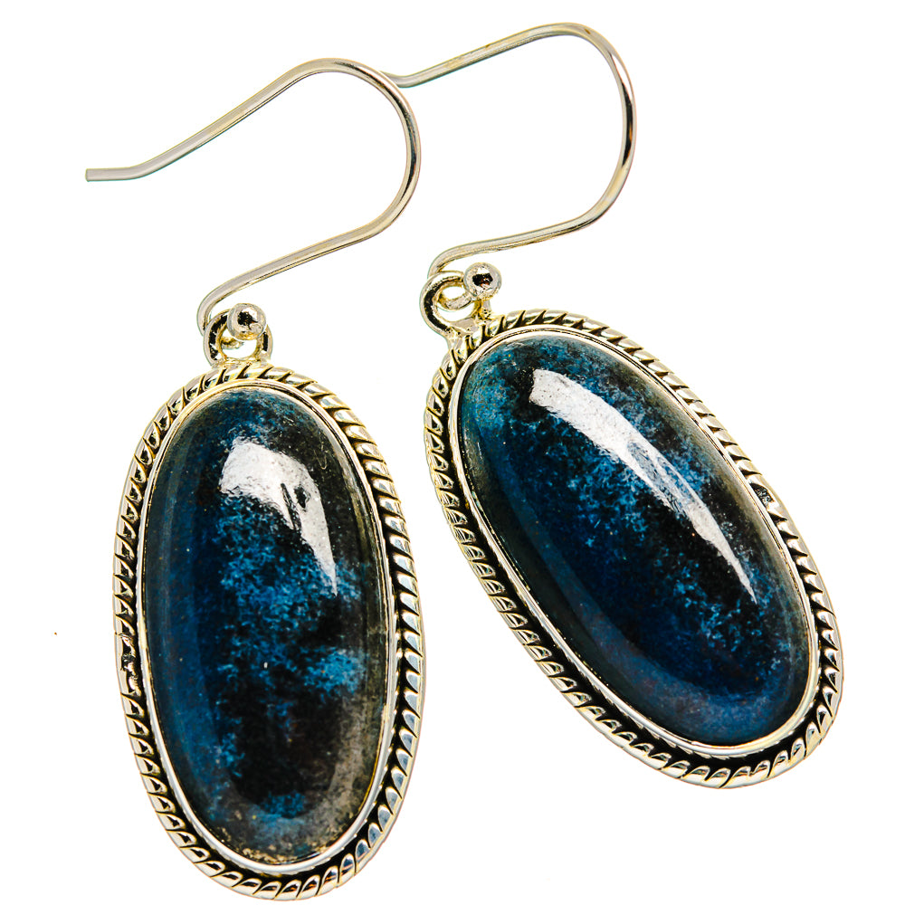 Shattuckite Earrings handcrafted by Anasilvercos - EARR425959 - Photo 2