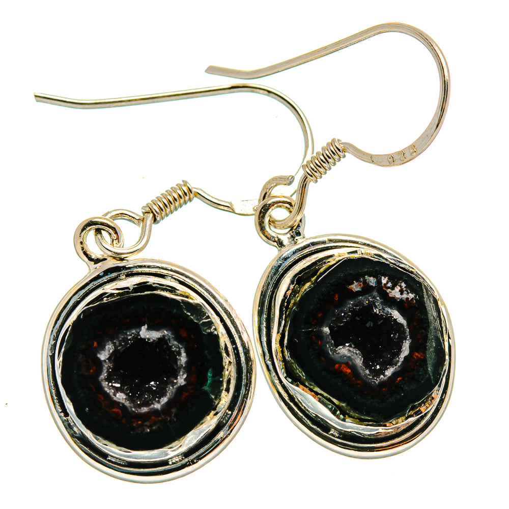 Coconut Geode Druzy Earrings handcrafted by Anasilvercos - EARR425962 - Photo 2