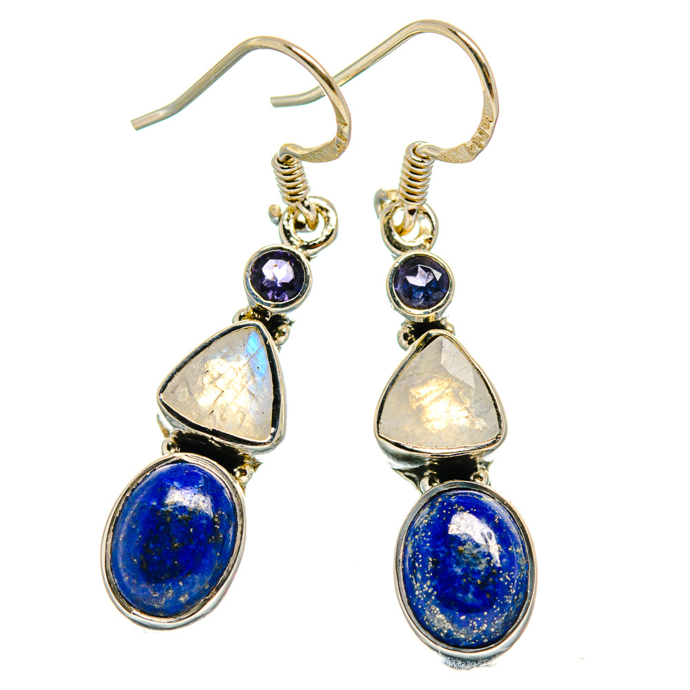 Lapis Lazuli Earrings handcrafted by Anasilvercos - EARR425970 - Photo 2