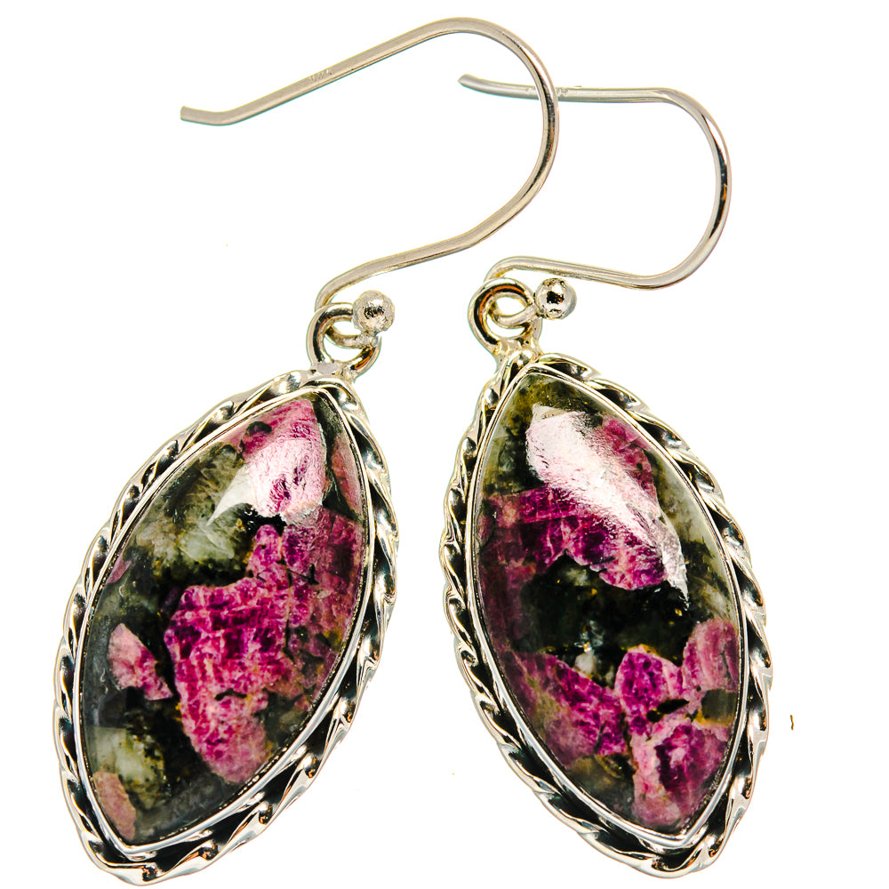 Russian Eudialyte Earrings handcrafted by Anasilvercos - EARR425977 - Photo 2