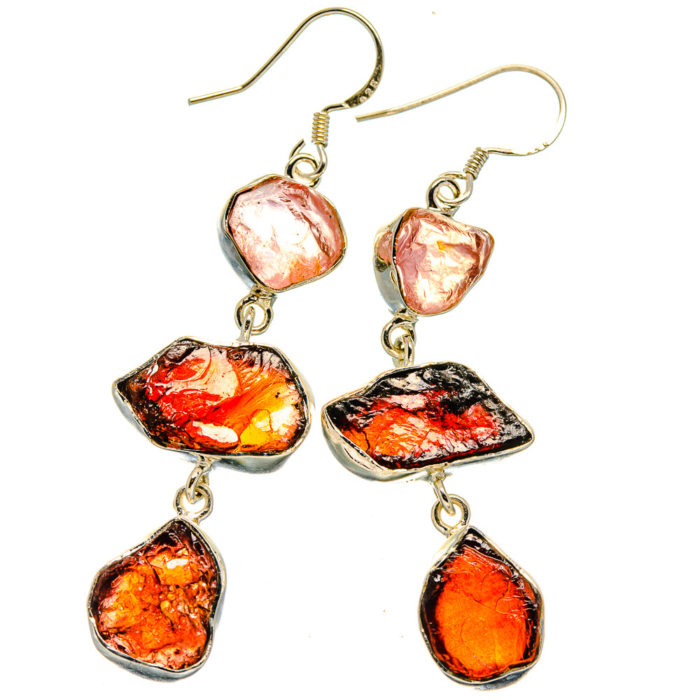 Garnet Earrings handcrafted by Anasilvercos - EARR425985 - Photo 2
