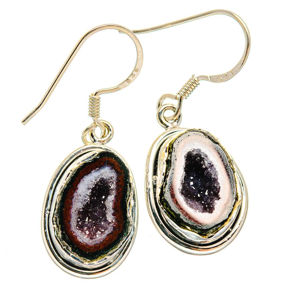Coconut Geode Druzy Earrings handcrafted by Anasilvercos - EARR425994 - Photo 2