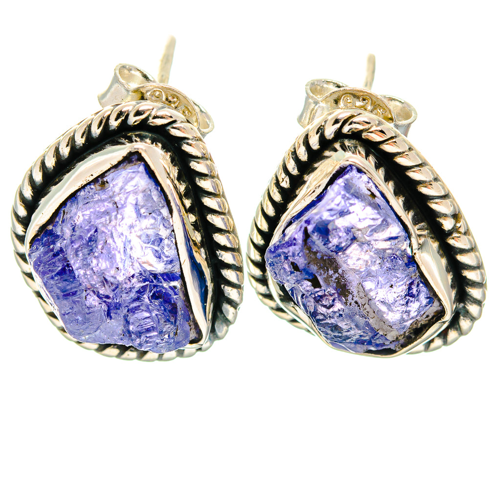 Tanzanite Earrings handcrafted by Anasilvercos - EARR426003 - Photo 2