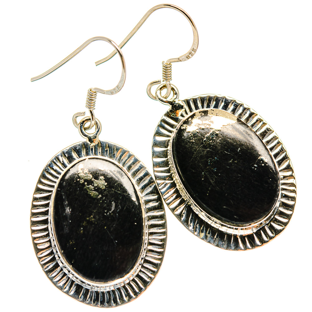 Black Onyx Earrings handcrafted by Anasilvercos - EARR426007 - Photo 2