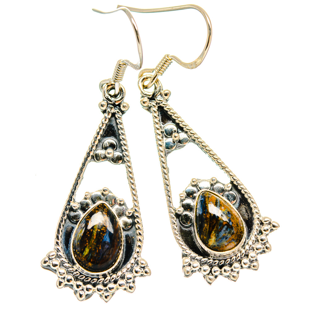 Pietersite Earrings handcrafted by Anasilvercos - EARR426008 - Photo 2