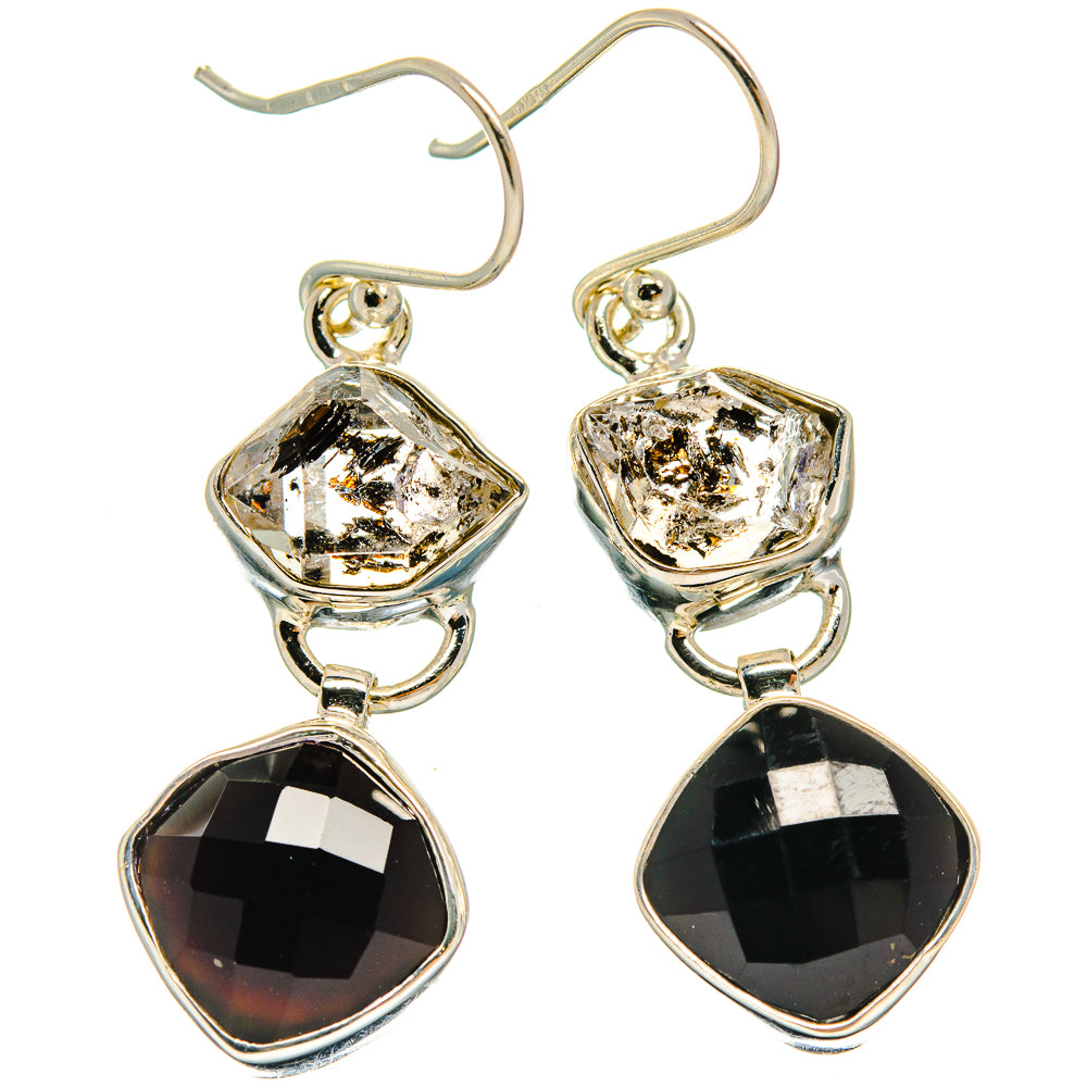 Black Onyx Earrings handcrafted by Anasilvercos - EARR426010 - Photo 2