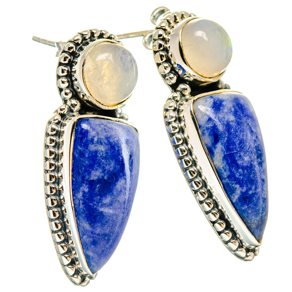 Sodalite Earrings handcrafted by Anasilvercos - EARR426014 - Photo 2