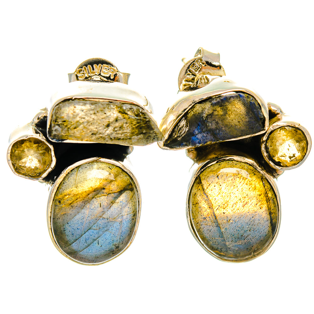Labradorite Earrings handcrafted by Anasilvercos - EARR426016 - Photo 2