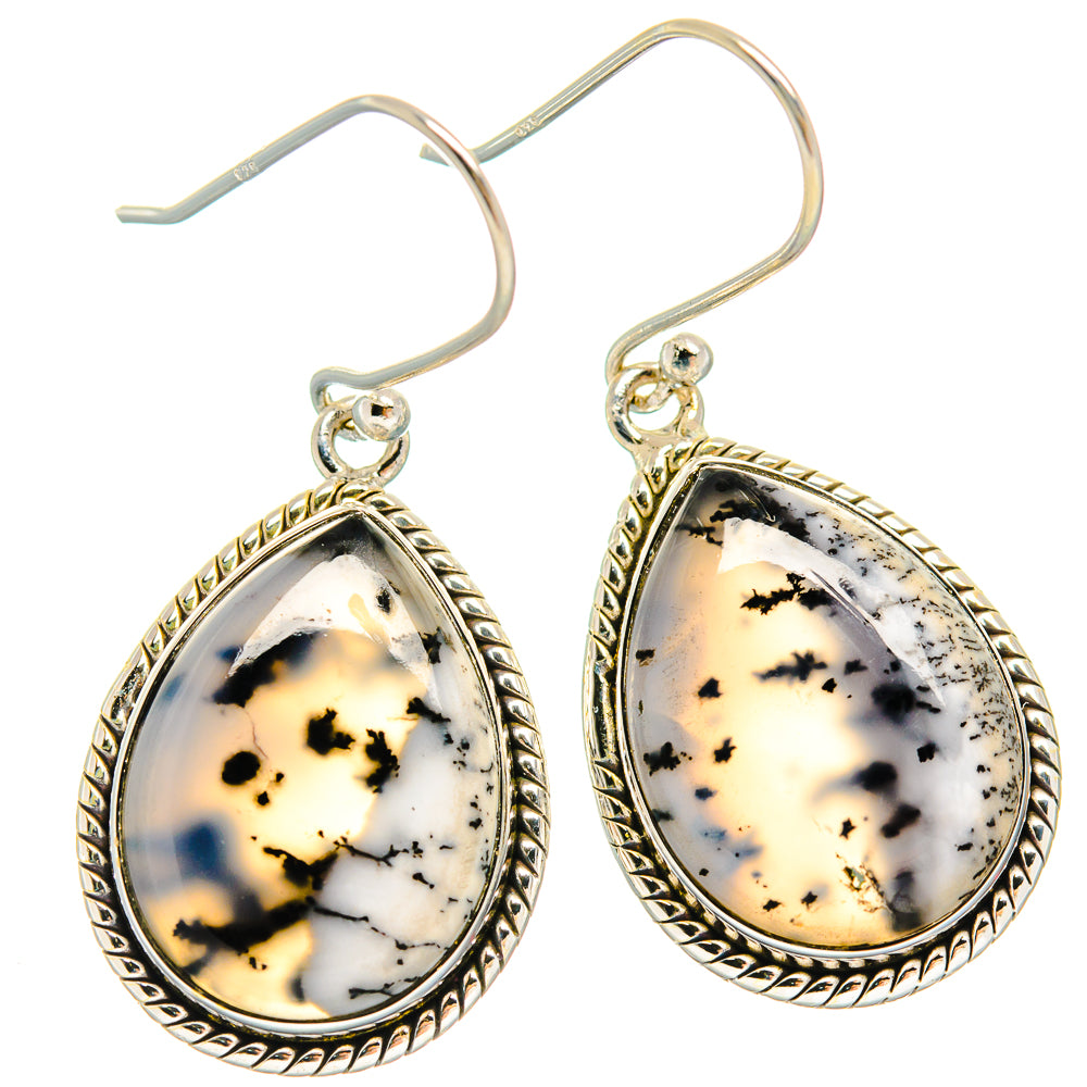 Dendritic Opal Earrings handcrafted by Anasilvercos - EARR426017 - Photo 2
