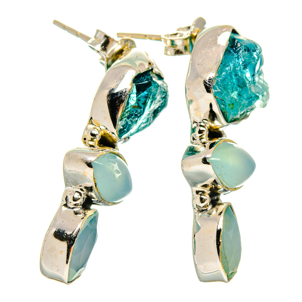 Apatite Earrings handcrafted by Anasilvercos - EARR426020 - Photo 2