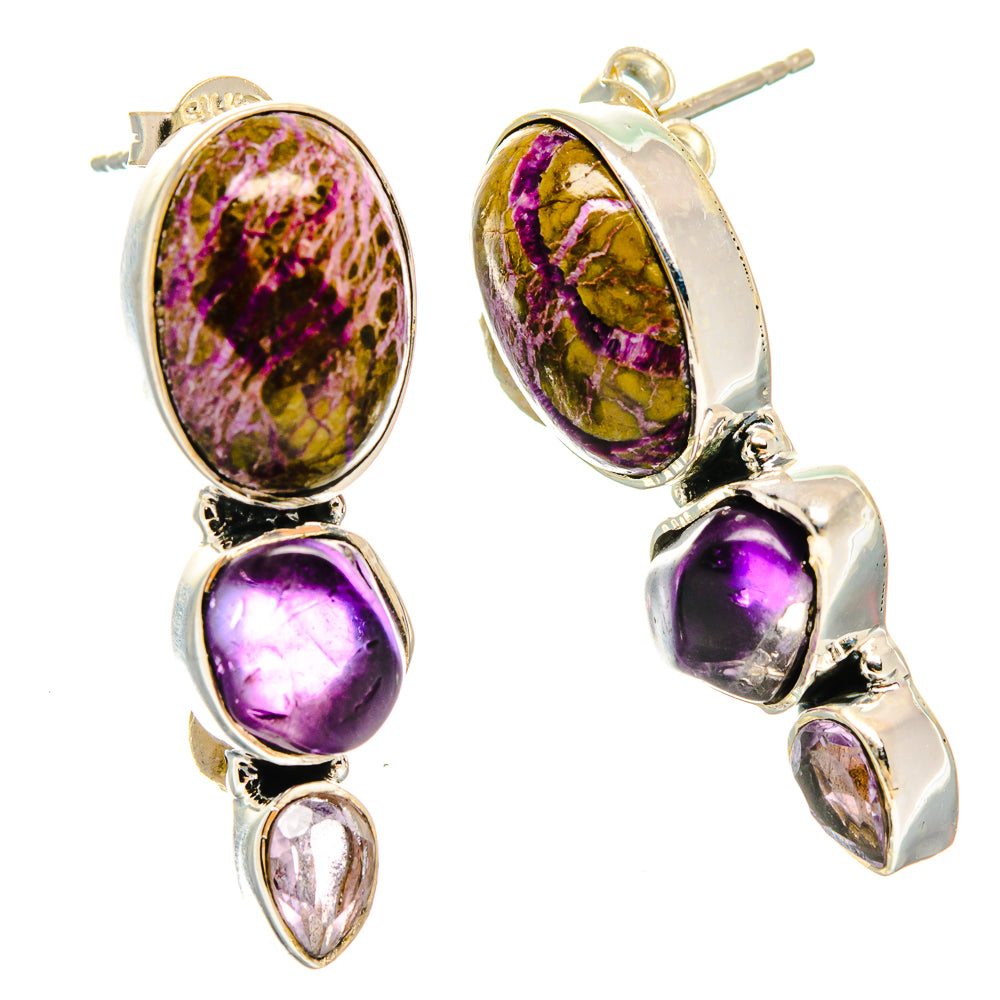 Stichtite Earrings handcrafted by Anasilvercos - EARR426022 - Photo 2