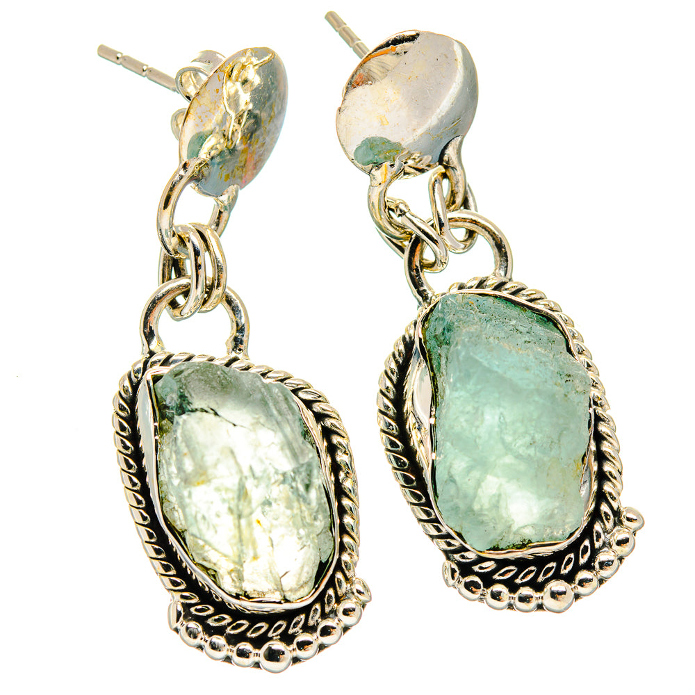 Aquamarine Earrings handcrafted by Anasilvercos - EARR426024 - Photo 2