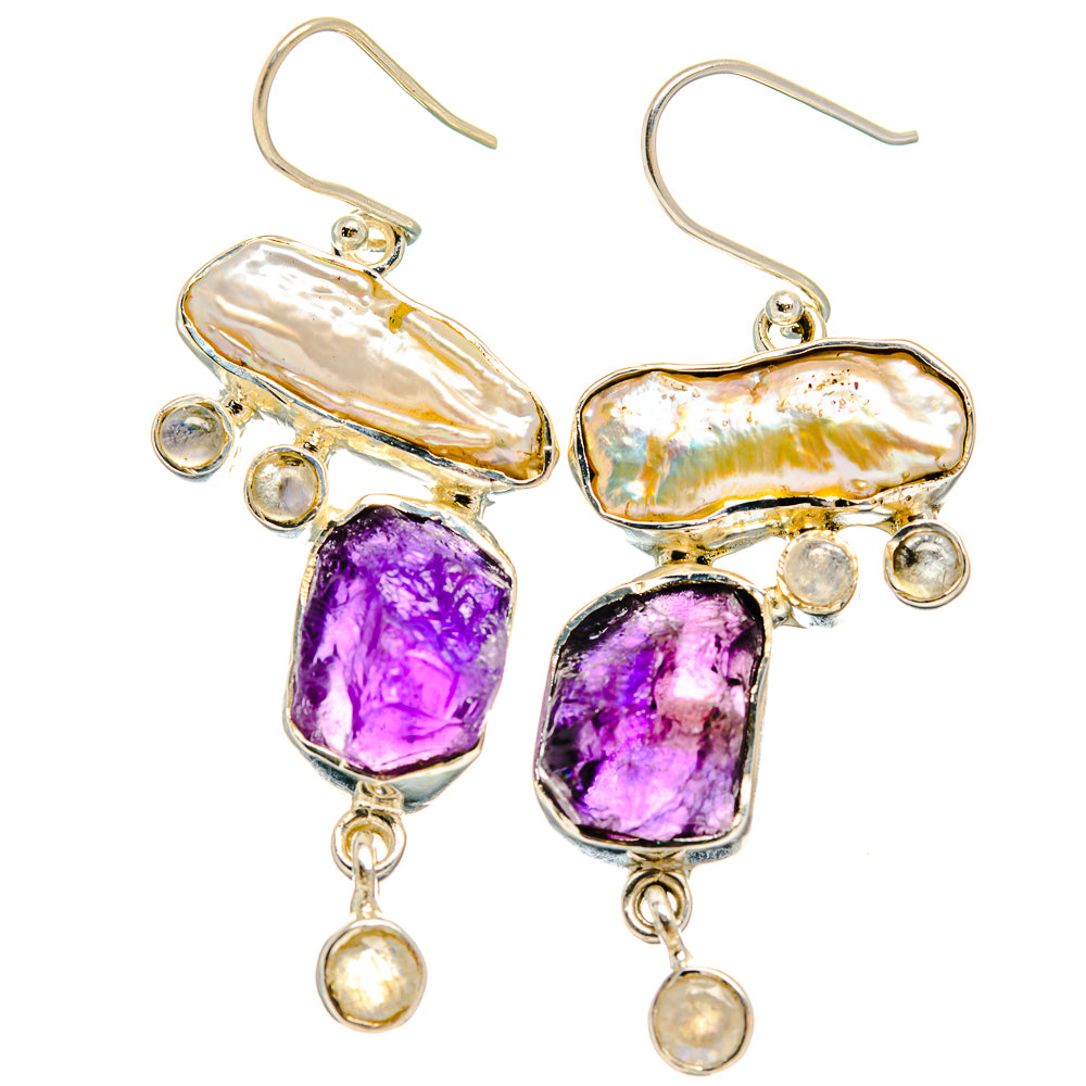 Mother Of Pearl Earrings handcrafted by Anasilvercos - EARR426028 - Photo 2