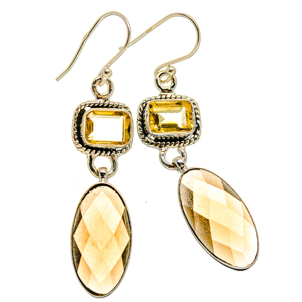Smoky Quartz Earrings handcrafted by Anasilvercos - EARR426030 - Photo 2