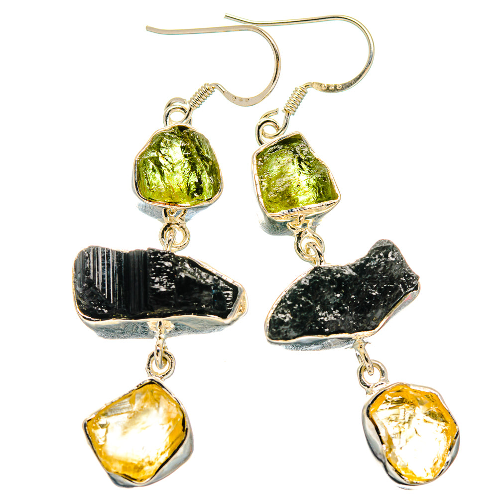 Tektite Earrings handcrafted by Anasilvercos - EARR426031 - Photo 2