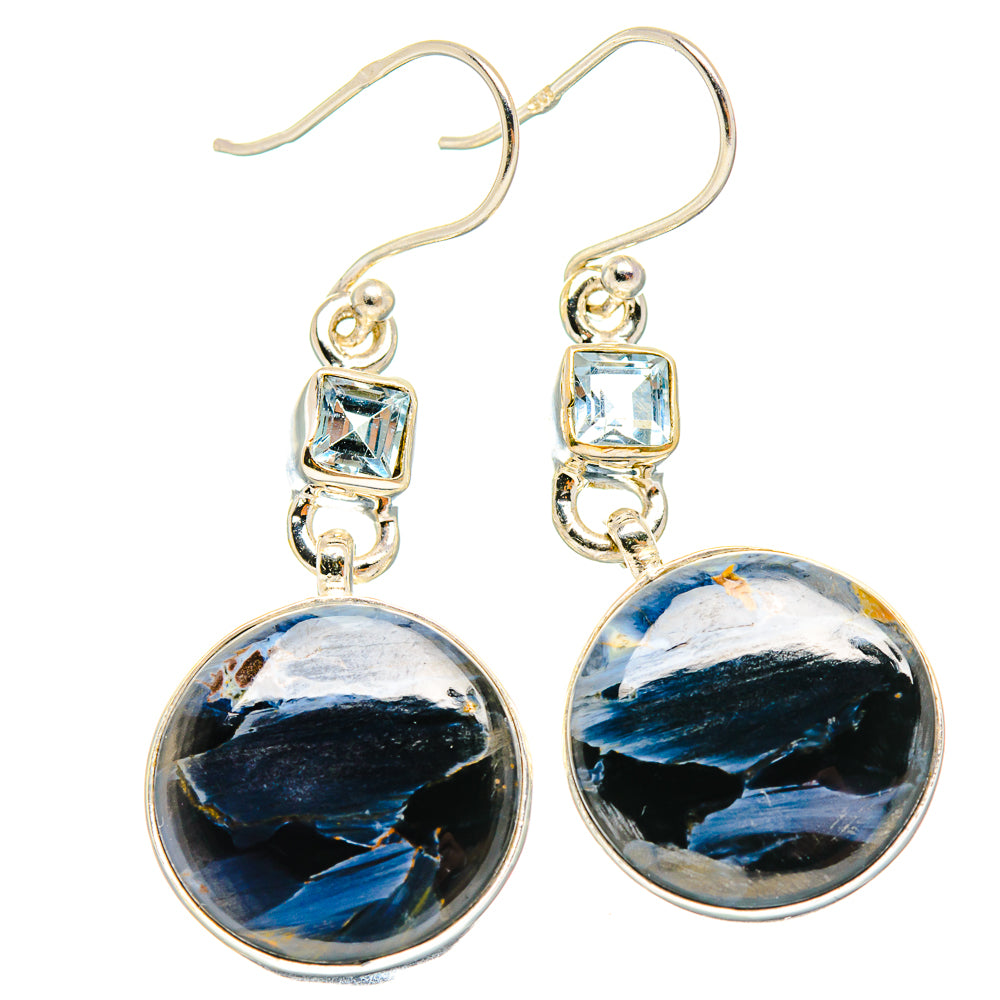 Pietersite Earrings handcrafted by Anasilvercos - EARR426040 - Photo 2