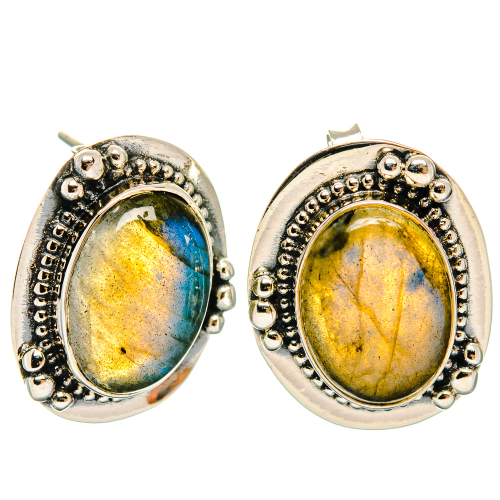 Labradorite Earrings handcrafted by Anasilvercos - EARR426049 - Photo 2