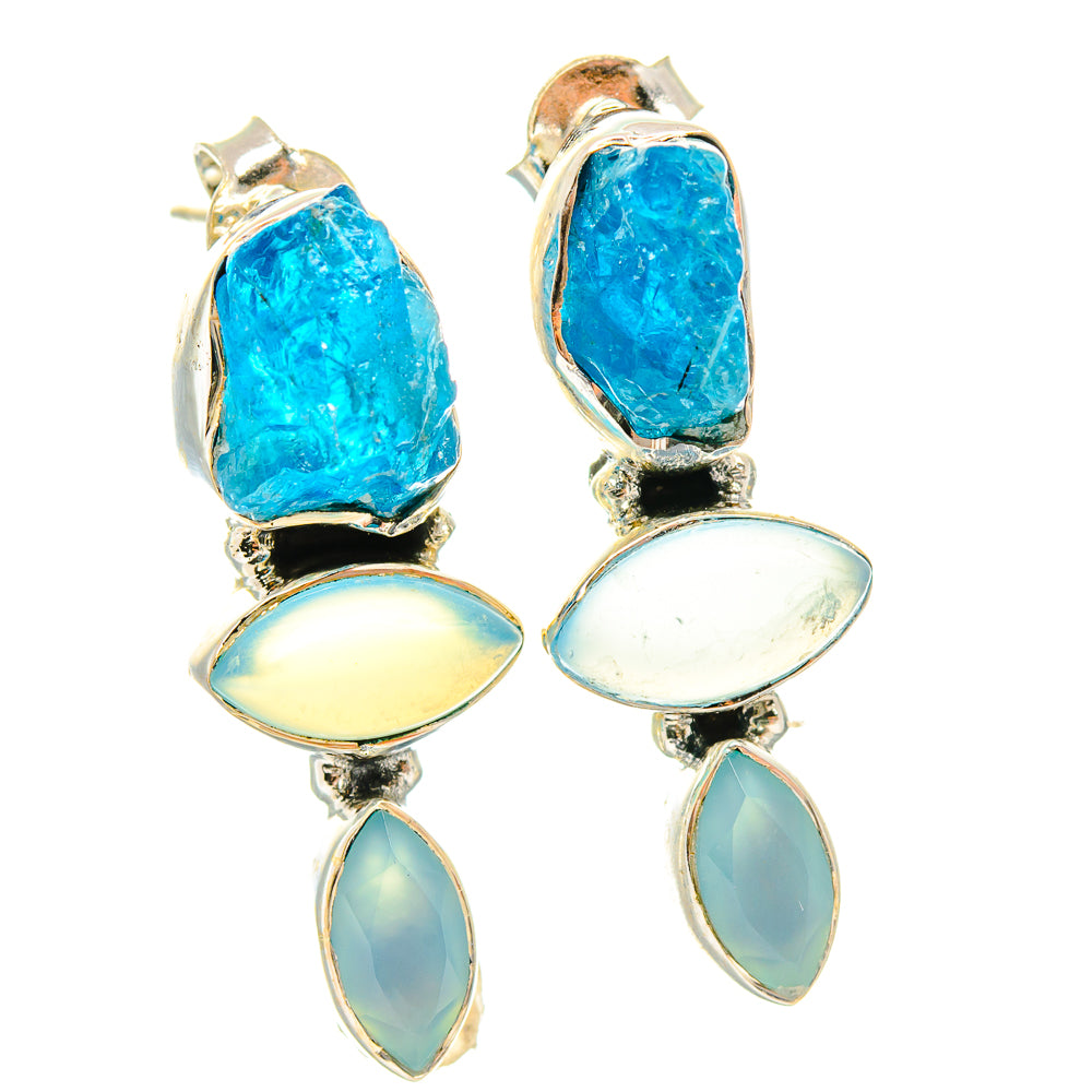 Apatite Earrings handcrafted by Anasilvercos - EARR426051 - Photo 2