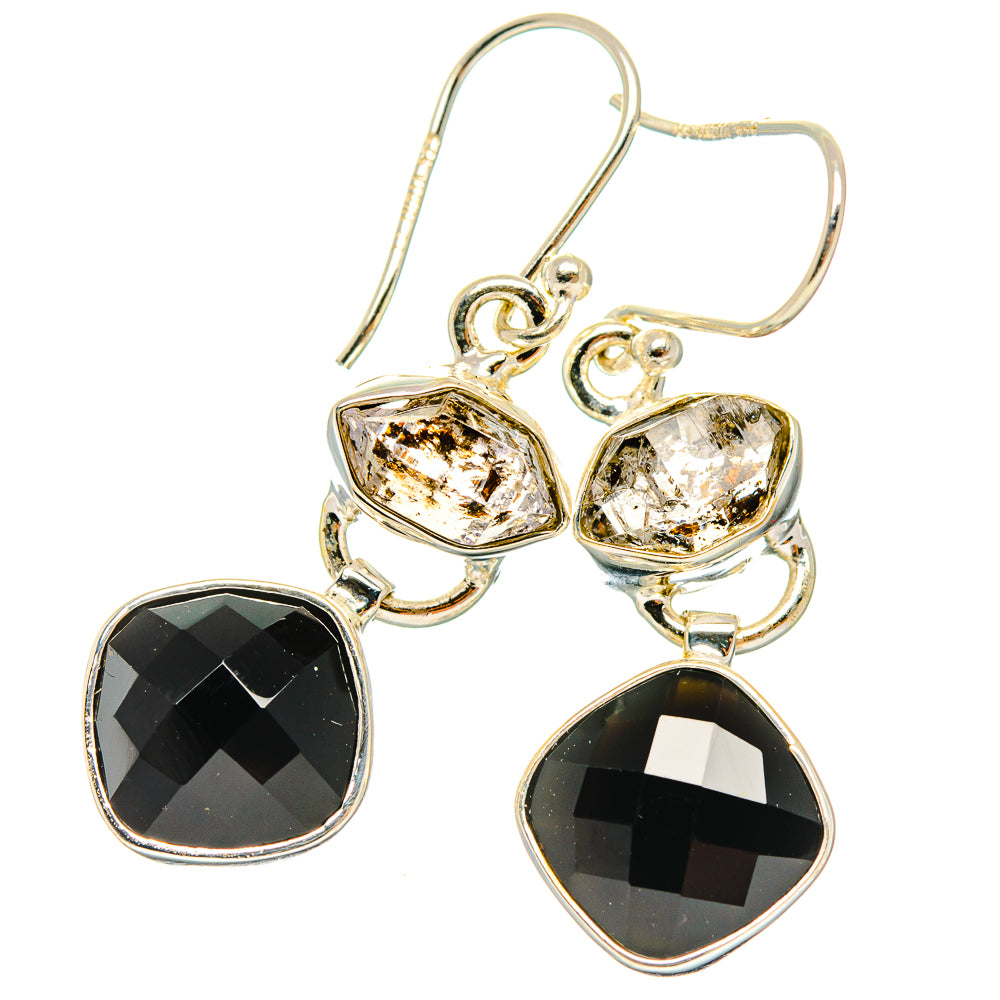 Black Onyx Earrings handcrafted by Anasilvercos - EARR426056 - Photo 2
