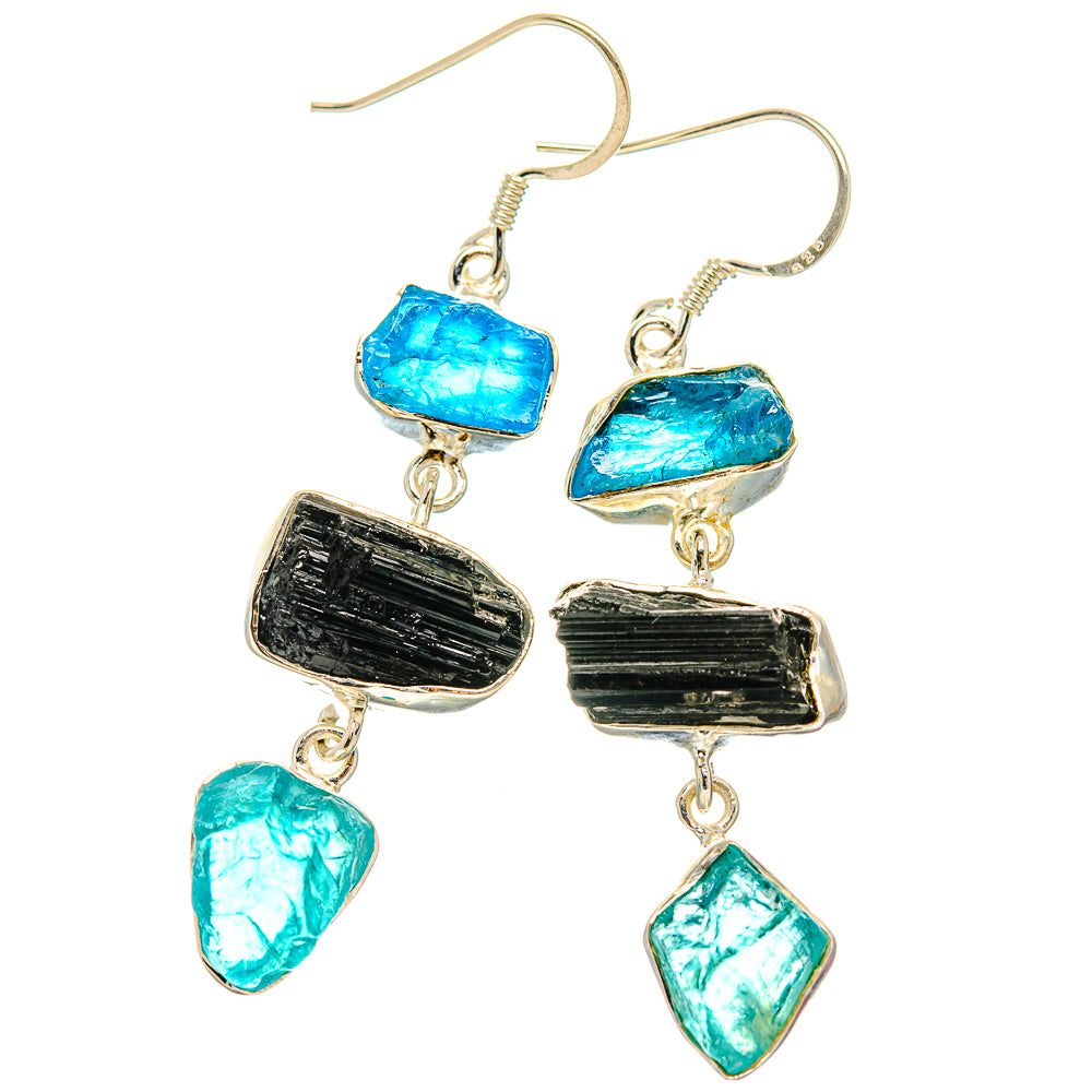 Apatite Earrings handcrafted by Anasilvercos - EARR426082 - Photo 2